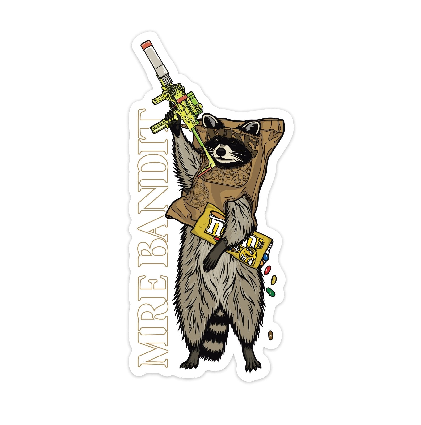 MRE Bandit Sticker - 4" - Sticker