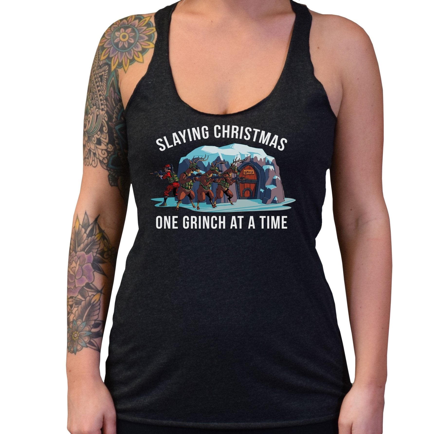 Mrs Clause - Ladies Tri - Blend Tank - Small - Shirt