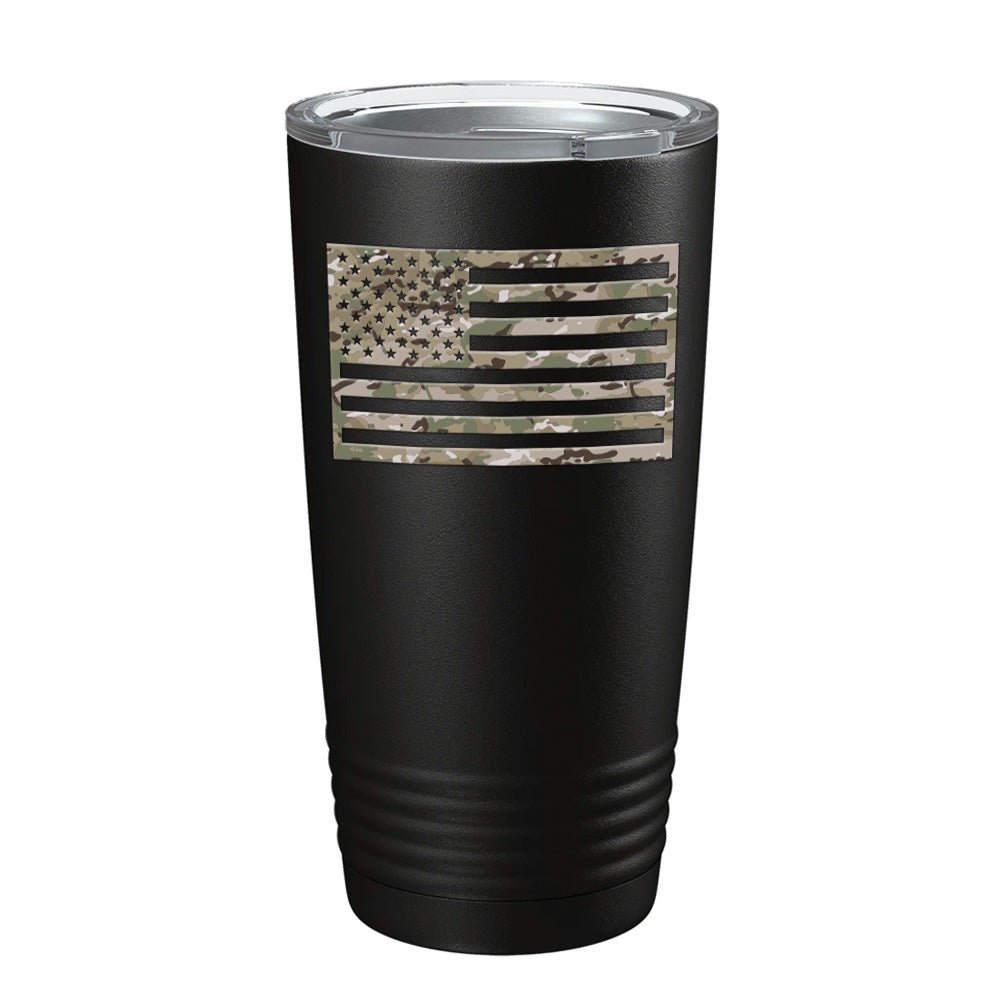 Multicam US Flag Tumbler - 20oz - Tumbler