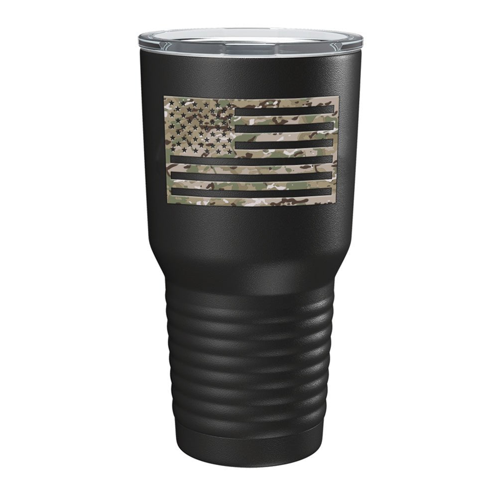 Multicam US Flag Tumbler - 30oz - Tumbler