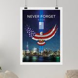 Never Forget 9 - 11 Canvas - Loose Canvas - Canvas