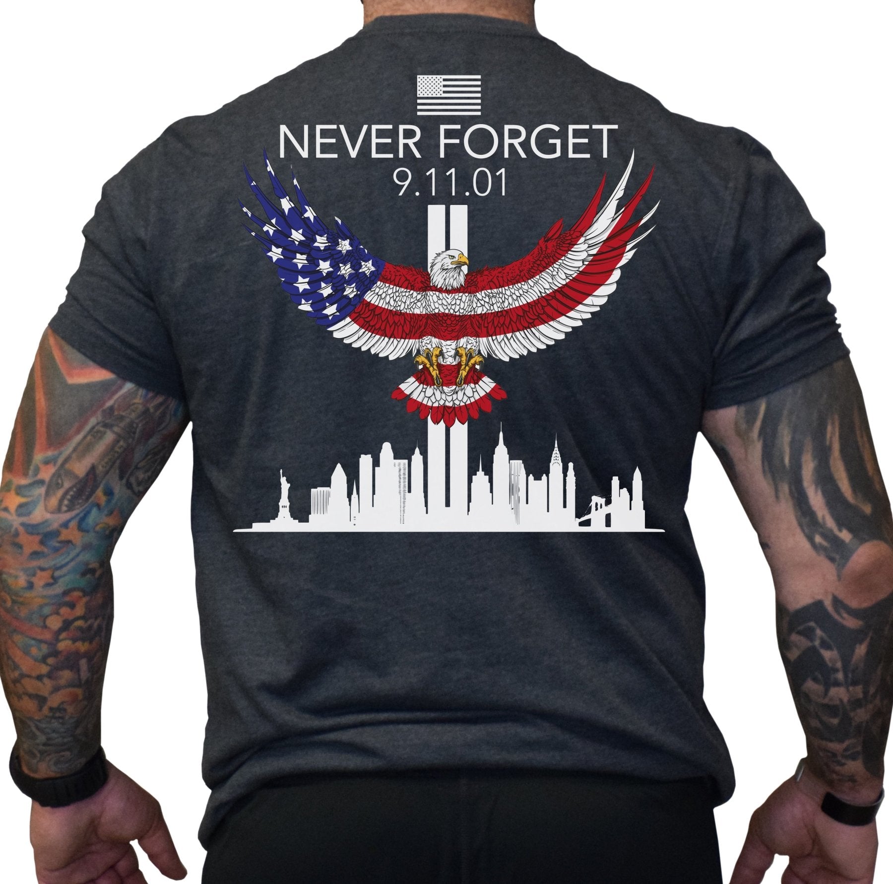 Never Forget 9 - 11 Eagle - Small - Shirt