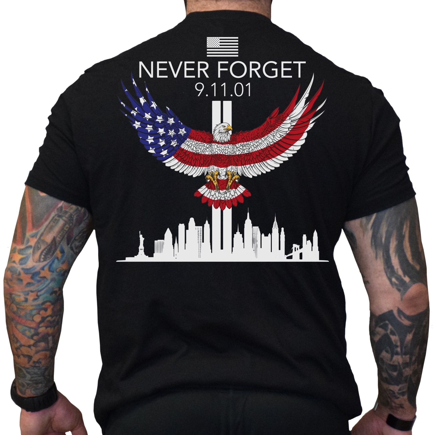 Never Forget 9 - 11 Eagle - Small - Shirt