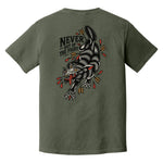 Never Out Of Fight Heavyweight Tee - Small - Shirt