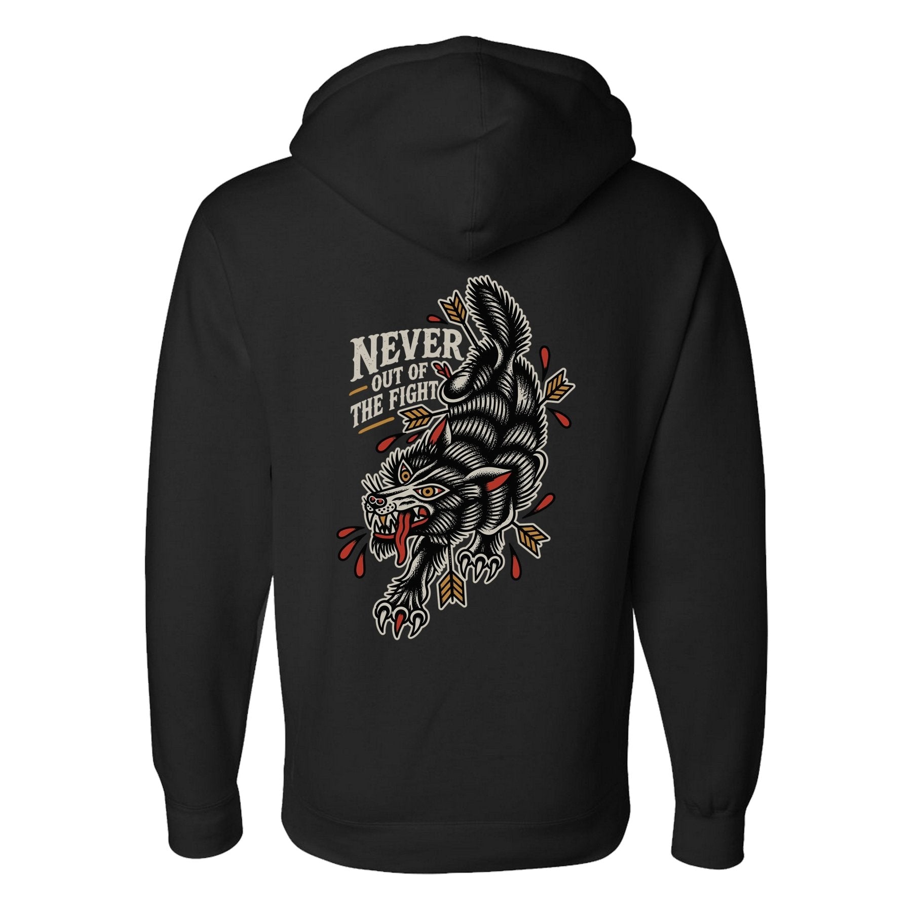 Never Out Of Fight Hoodie - Small - Hoodie