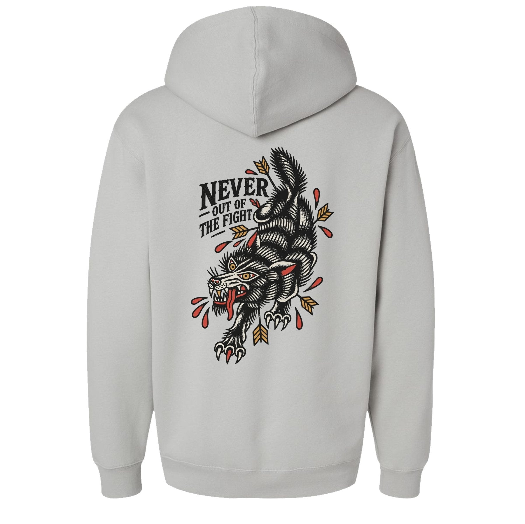 Never Out Of Fight Hoodie - Small - Hoodie