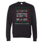 Not A Leg - Ugly Sweater - Small - Hoodie