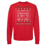 Not A Leg - Ugly Sweater - Small - Hoodie