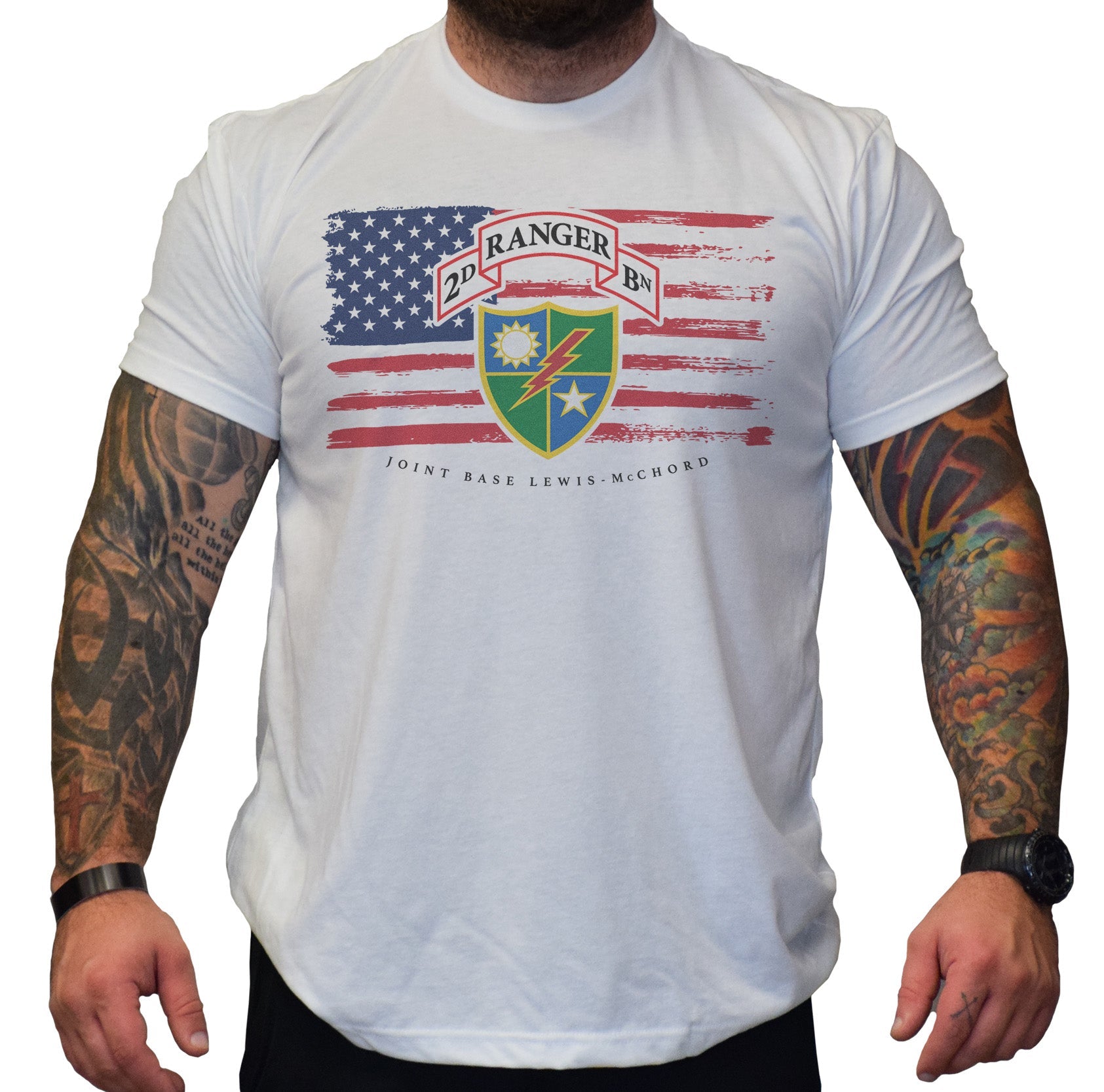 Old Glory Ranger Battalion - White - Shirt