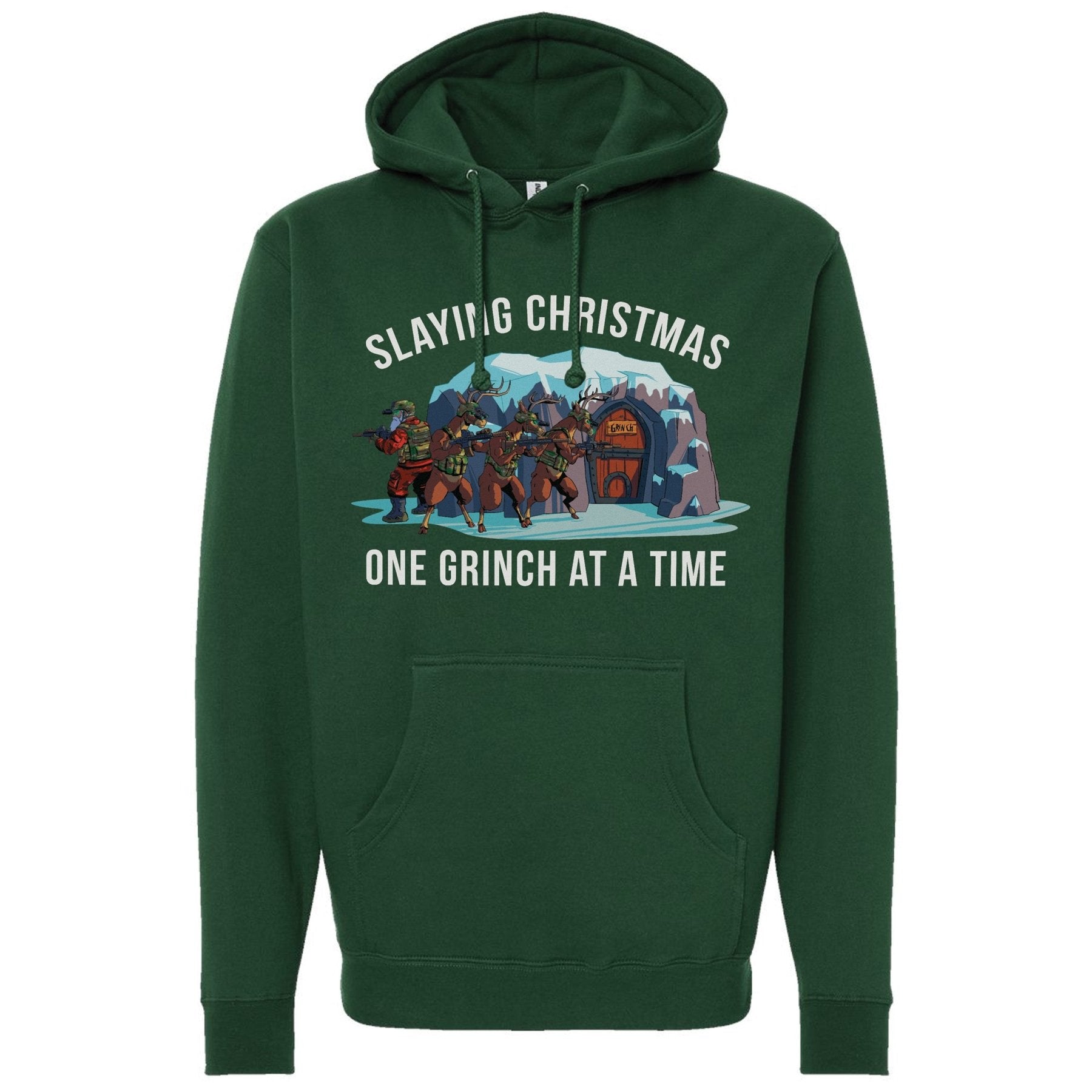 One Grinch At A Time Hoodie - Small - Hoodie