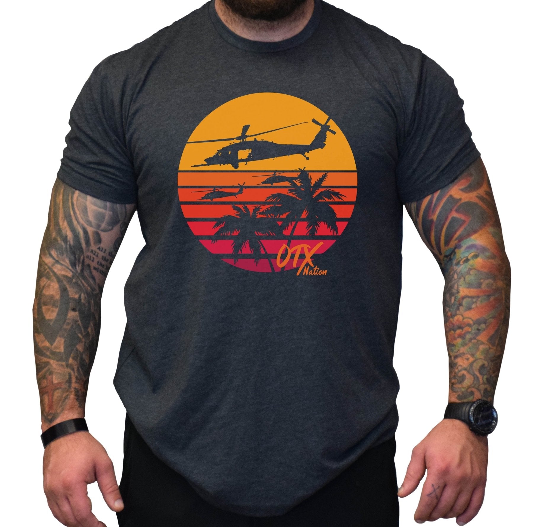 OTX Black Hawk Sunset Tee - Small - Shirt