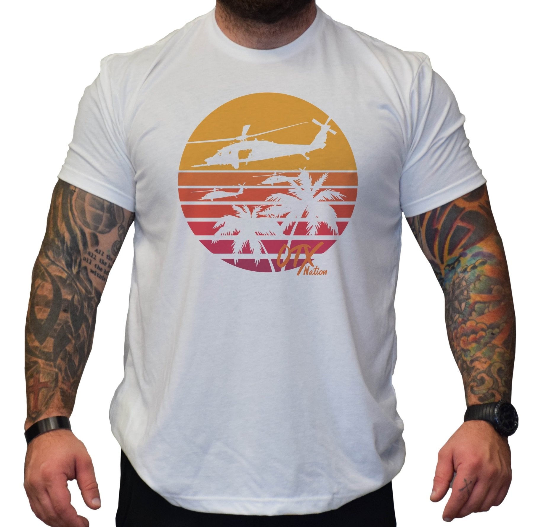 OTX Black Hawk Sunset Tee - Small - Shirt