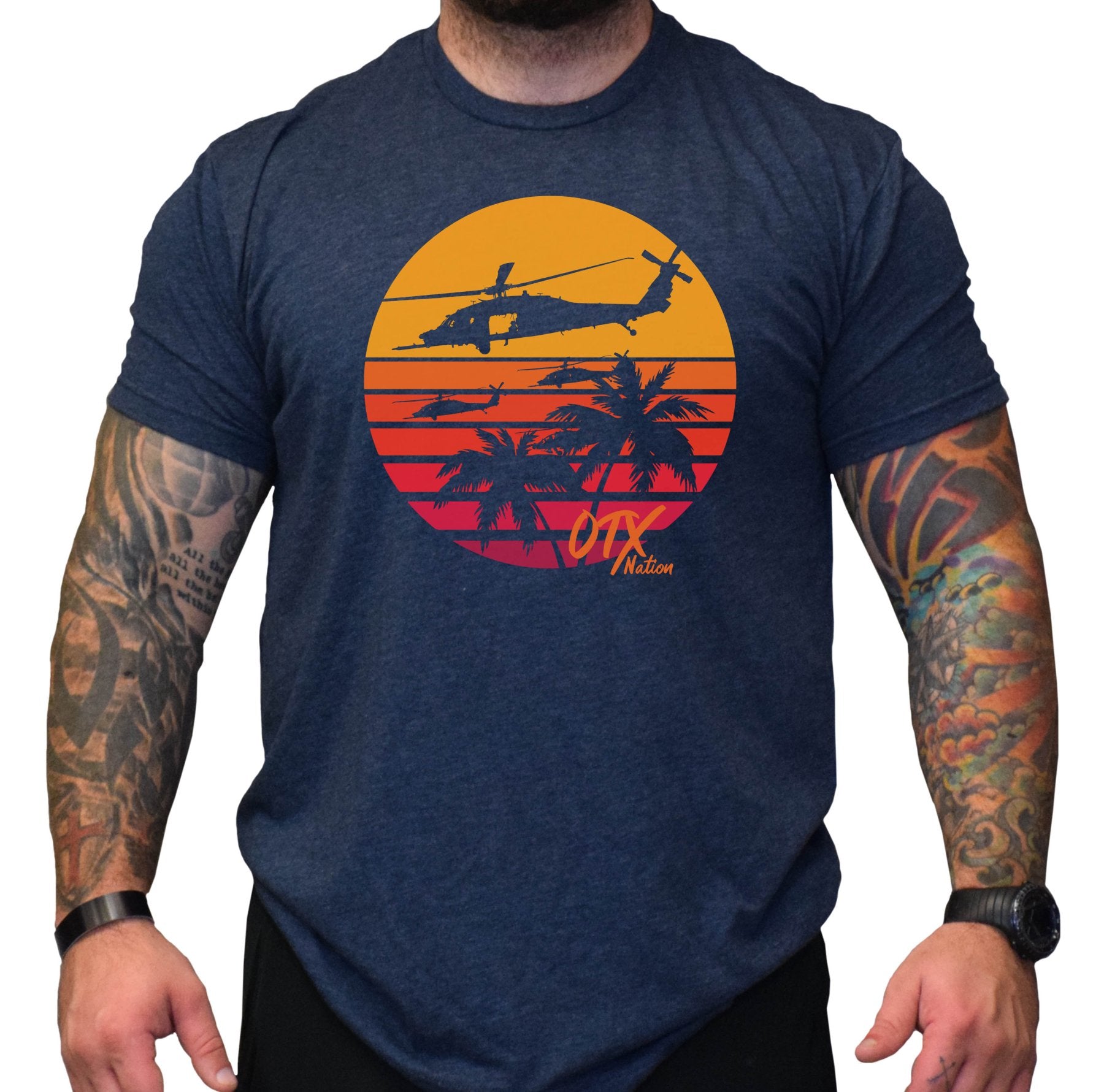 OTX Black Hawk Sunset Tee - Small - Shirt