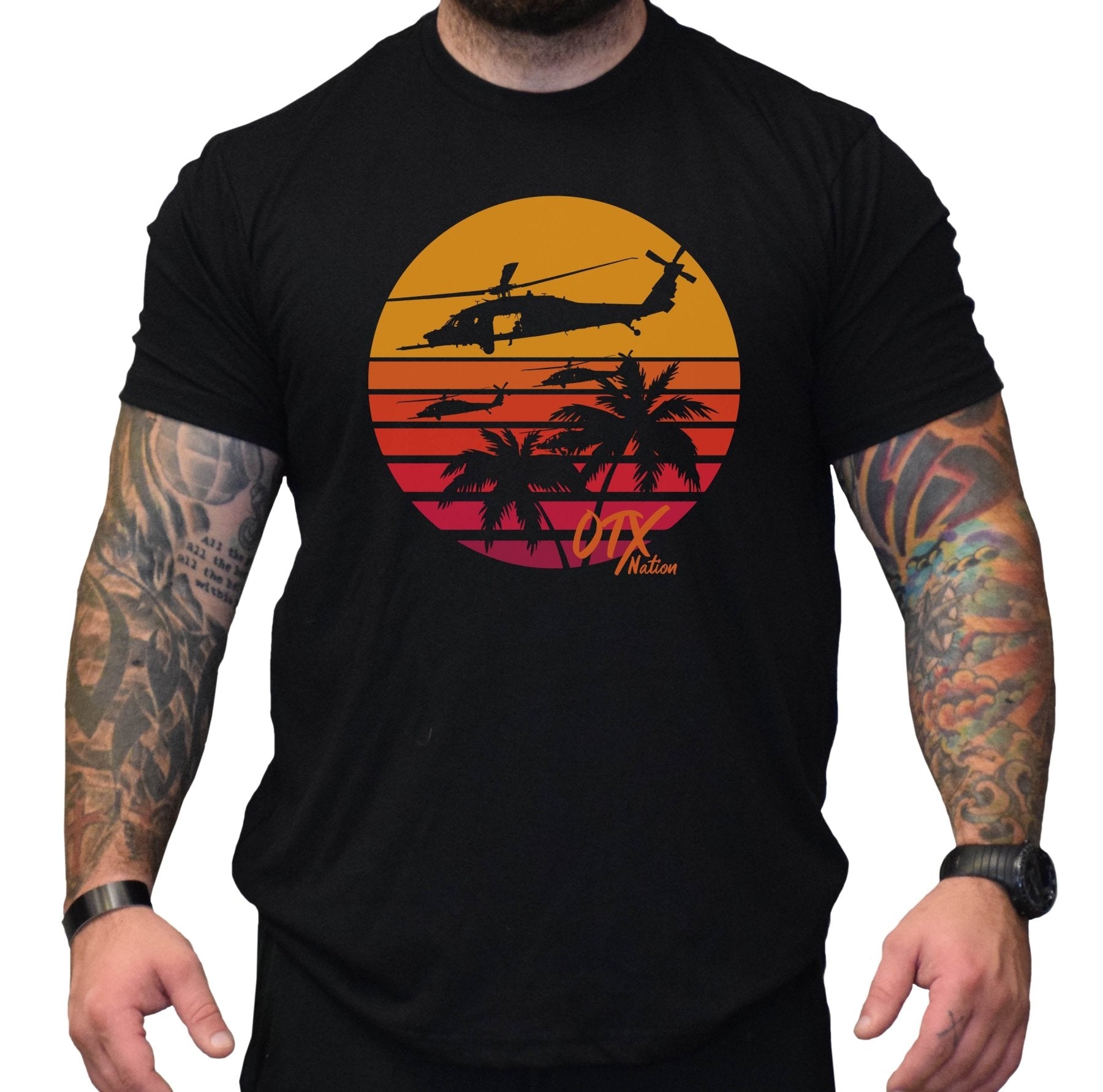 OTX Black Hawk Sunset Tee - Small - Shirt