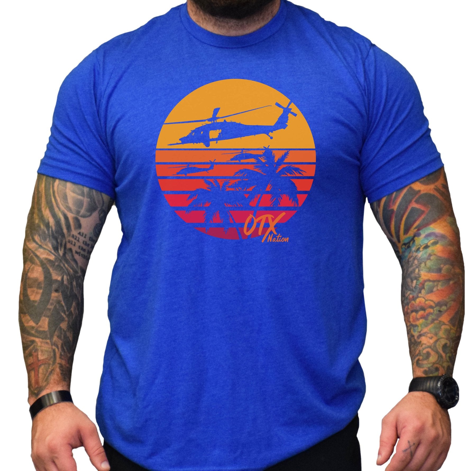 OTX Black Hawk Sunset Tee - Small - Shirt