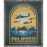 Over The Pond Woven Blanket - 50x60 inch - No Discount