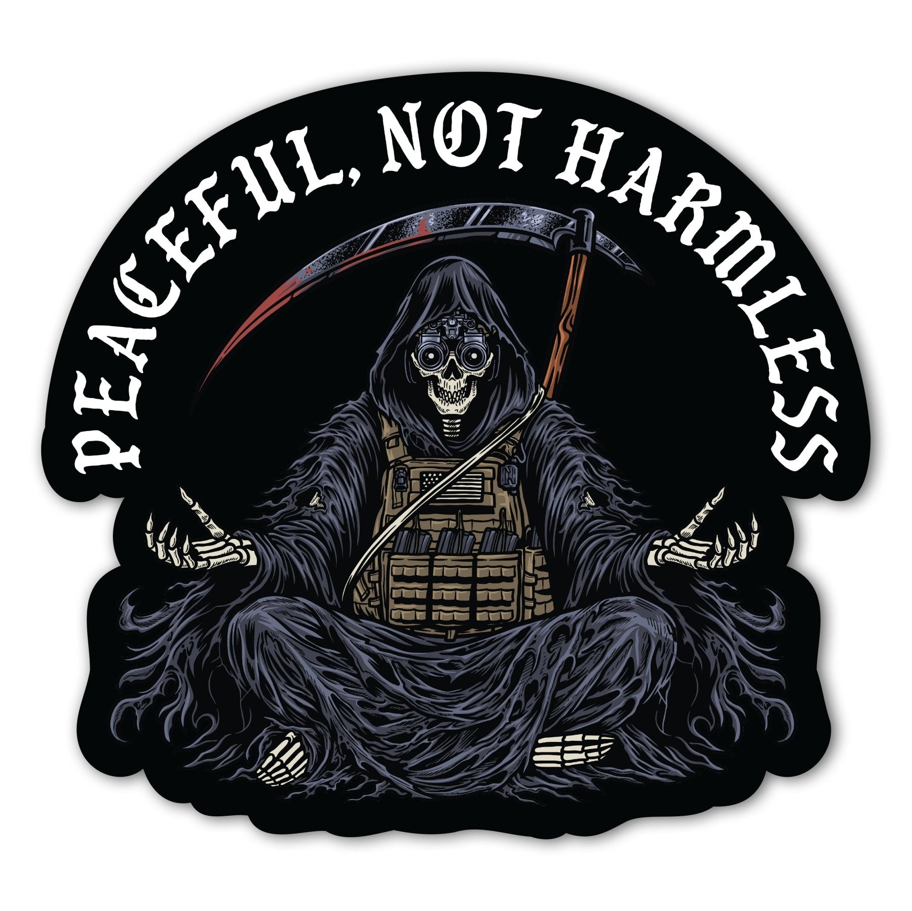 Peaceful Reaper Color Sticker - 4" - Sticker