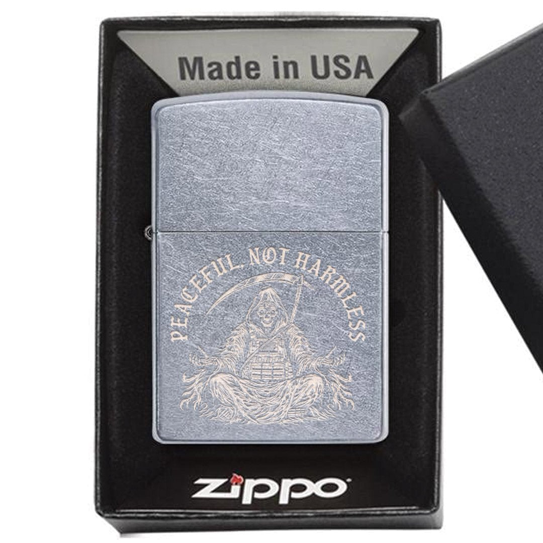 Peaceful Reaper Lighter - Chrome - No Discount