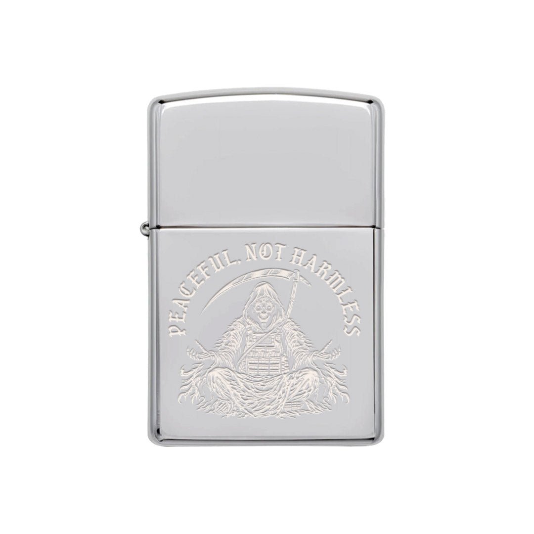 Peaceful Reaper Lighter - Chrome - No Discount