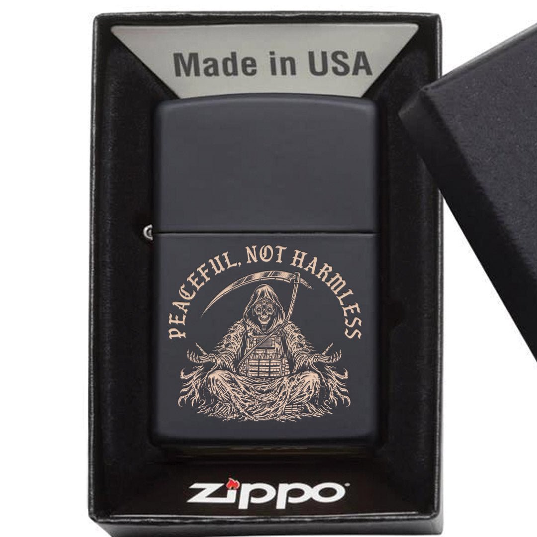 Peaceful Reaper Lighter - Matte Black - No Discount