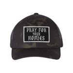 Pray For Your Homies Patch Retro Trucker Hat - OSFA - Hat