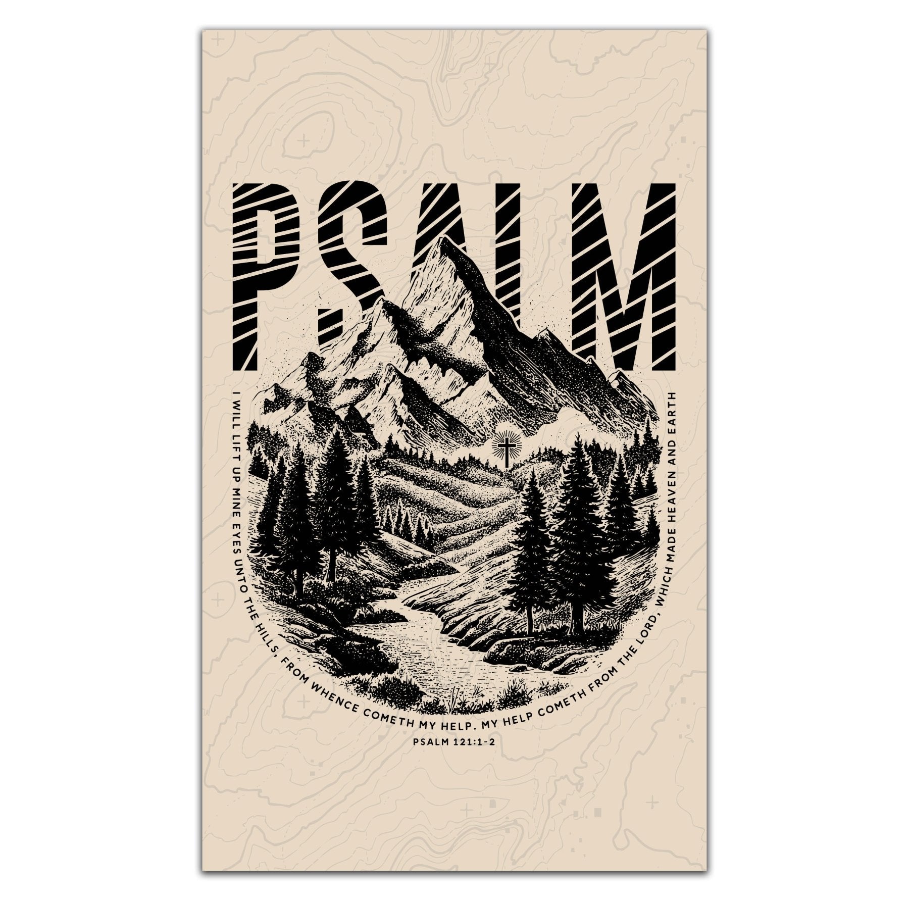 Psalm Mountain Flag - 3' x 5' - Flag
