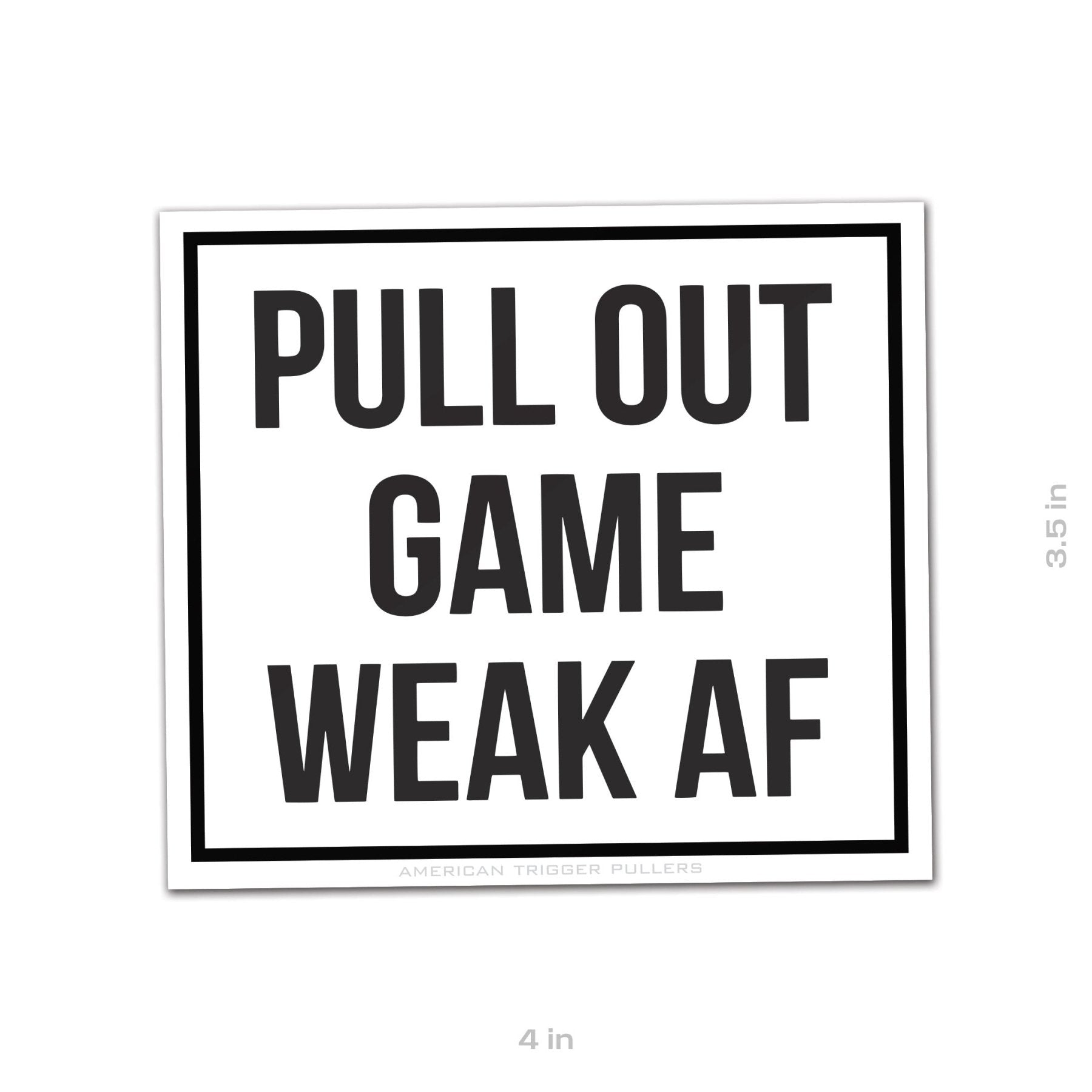 Pull Out Game Sticker - 4" - Sticker