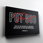 Put God First Canvas - Stretched Canvas - Canvas