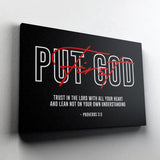 Put God First Canvas - Stretched Canvas - Canvas