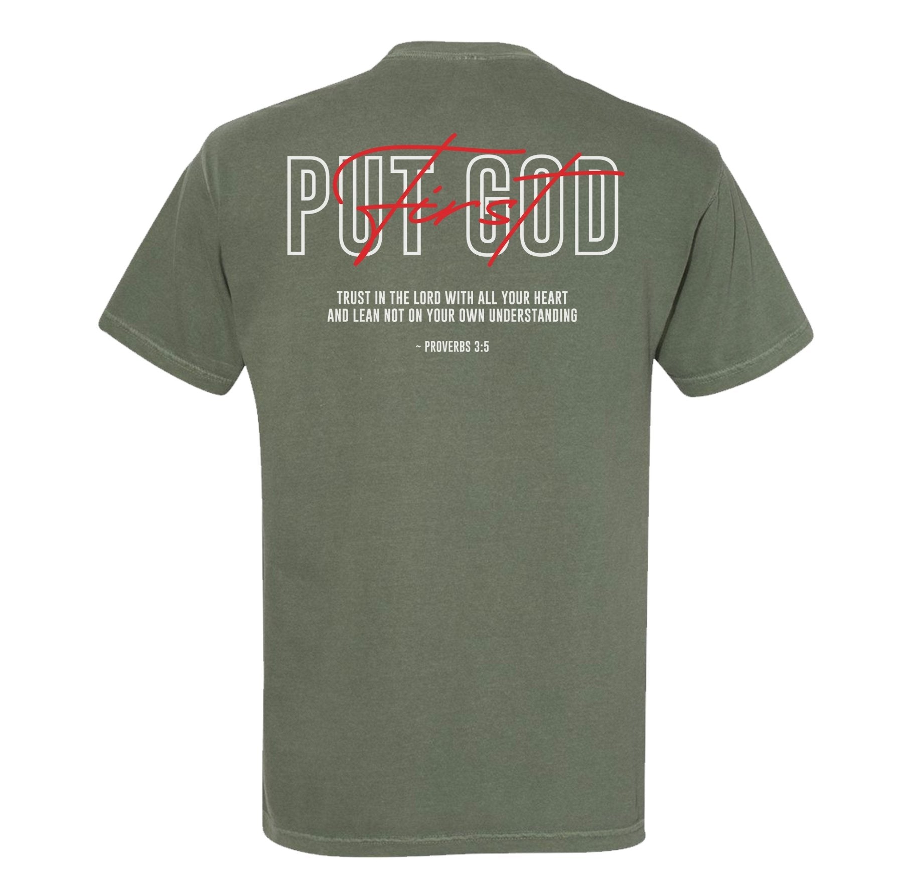 Put God First Heavyweight Tee - Small - Shirt