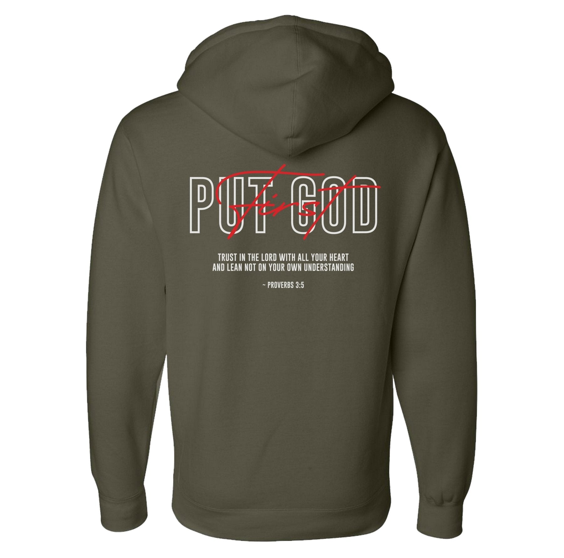 Put God First Hoodie - Small - Hoodie