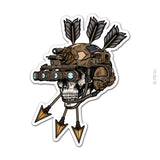 Quad Nods Mori Sticker - 3.75" - Sticker