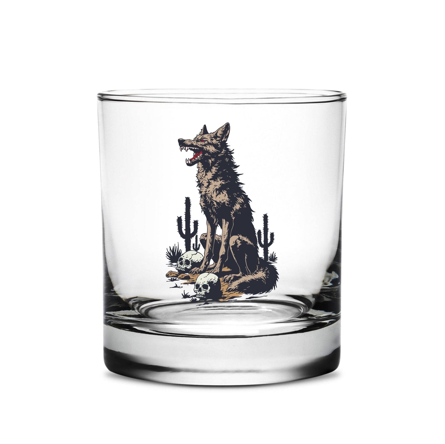Rabid Coyote Whiskey Glass Set - 16oz - Glassware