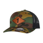 Ranger Batt Diamond Leather Patch - 1st Batt - Headwear