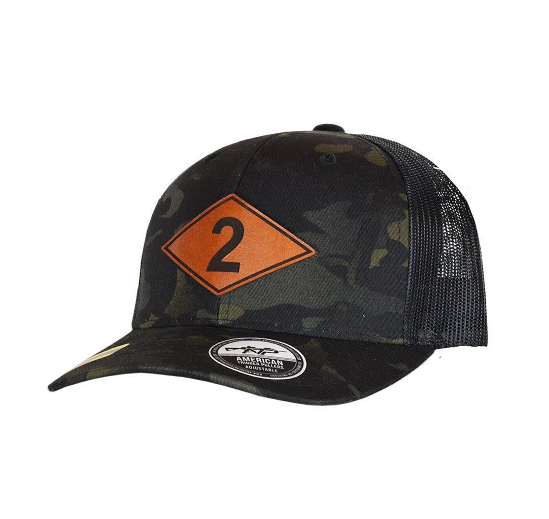 Ranger Batt Diamond Leather Patch - 2D Batt - Headwear