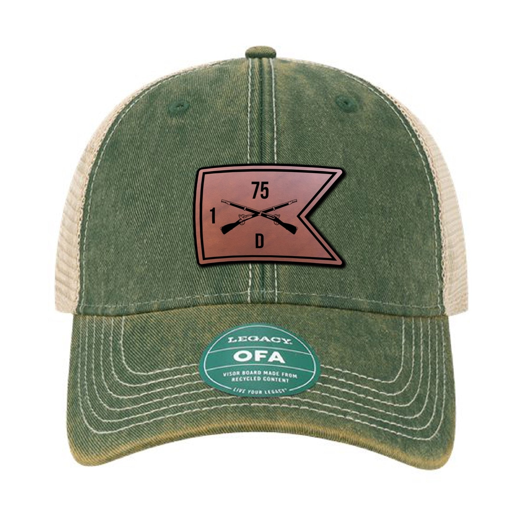 Ranger Batt Guidon Dad Hat - Dark Green/ Khaki Mesh - Headwear