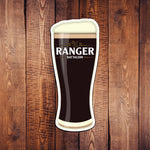 Ranger Batt Guinness Pint Sticker - 5" - Sticker