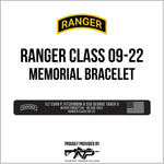 Ranger Class 09 - 22 Memorial Bracelet - Laser Engraving