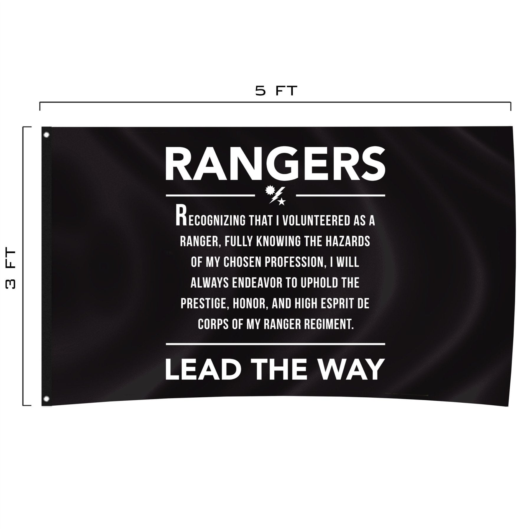 Ranger Creed - Stanza 1 - Horizontal - Flag