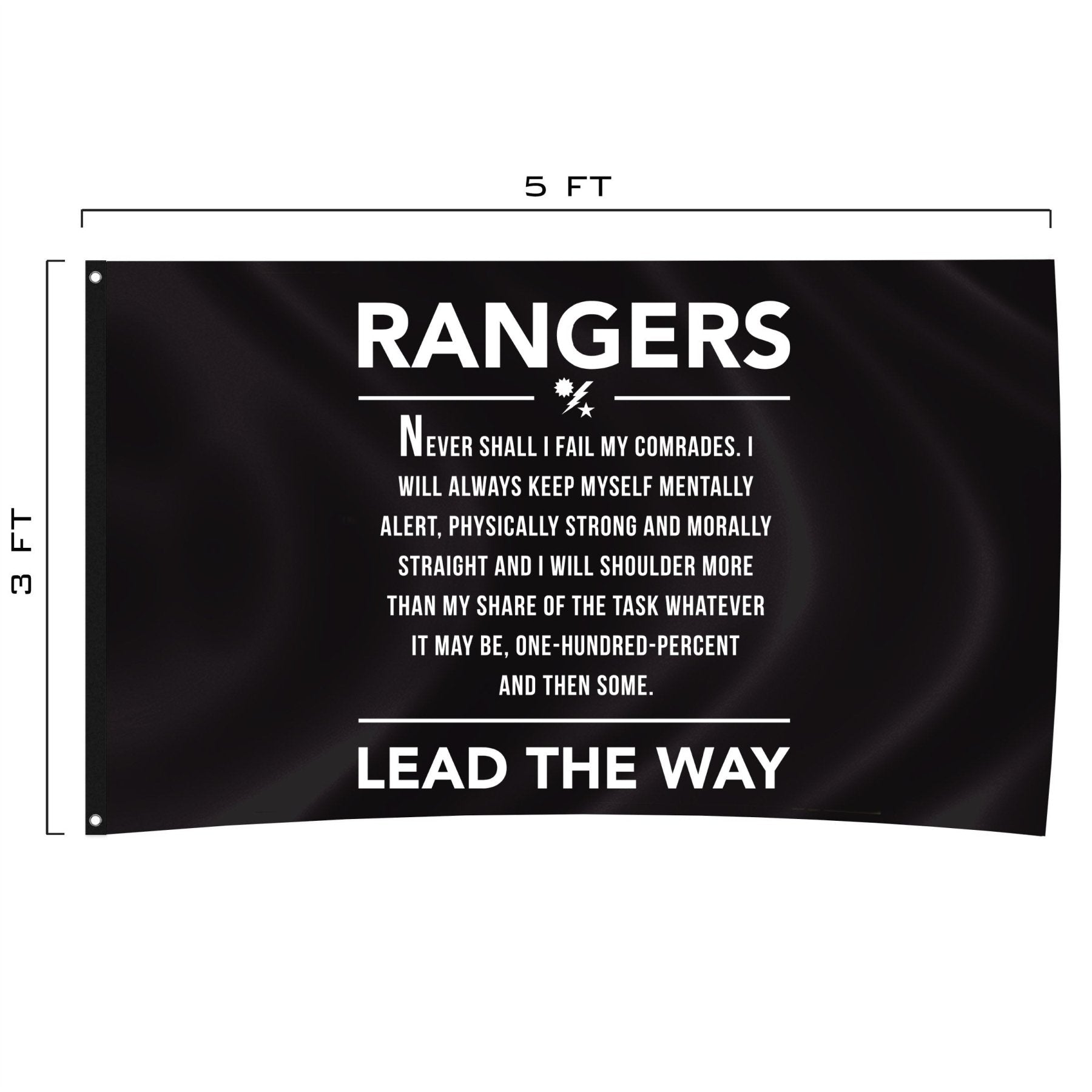 Ranger Creed - Stanza 3 - Horizontal - Flag