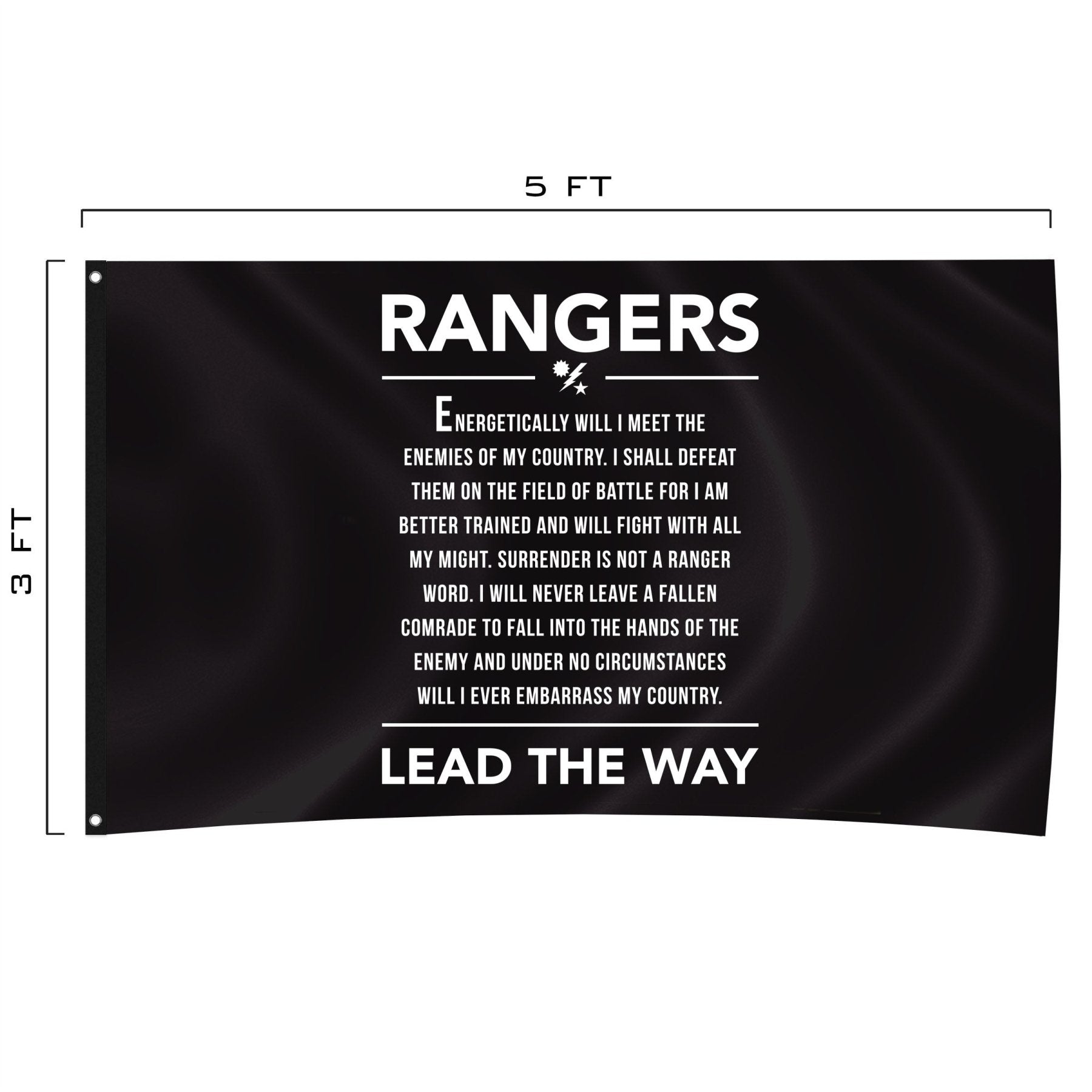 Ranger Creed - Stanza 5 - Horizontal - Flag