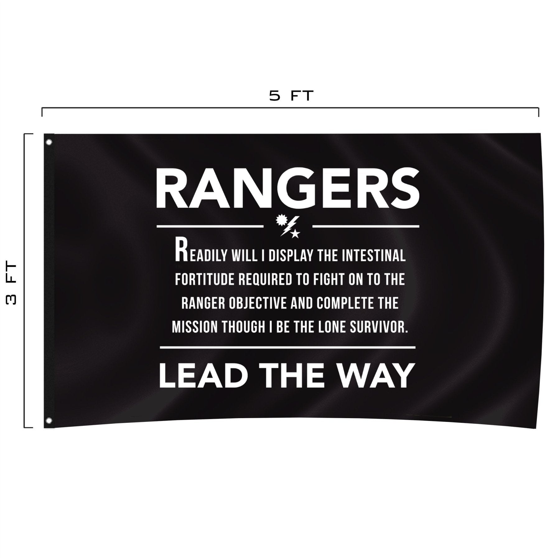 Ranger Creed - Stanza 6 - Horizontal - Flag