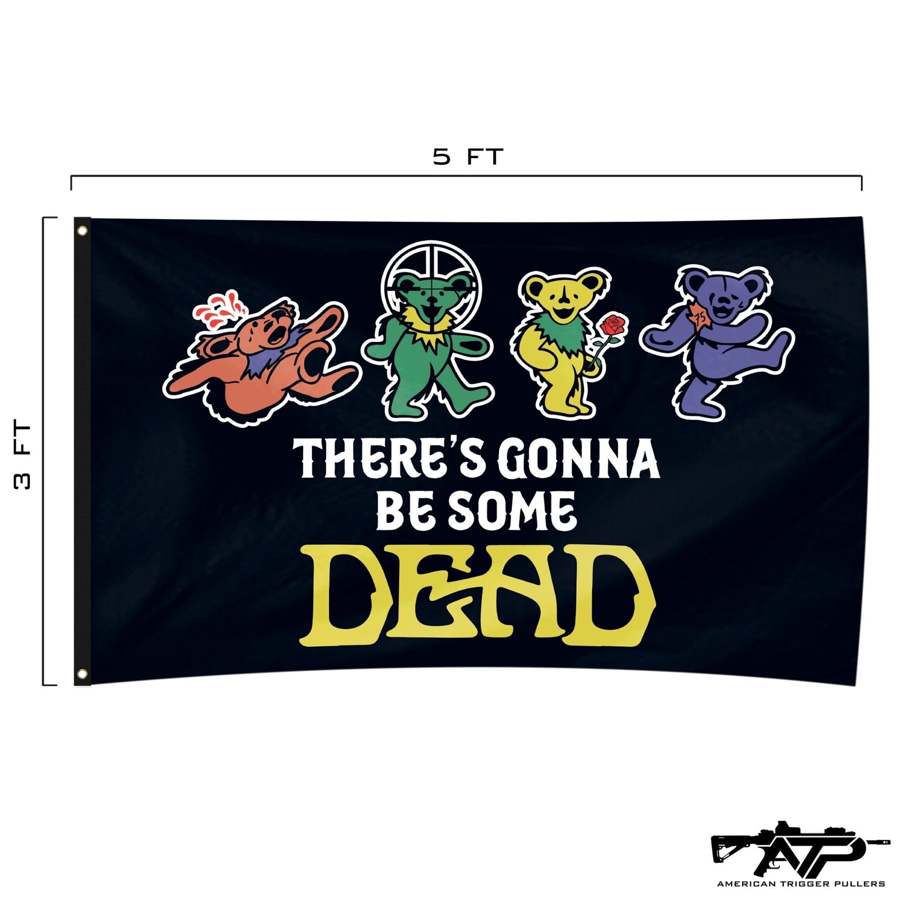 Ranger Dead Bears Flag - 3' x 5' - Flag