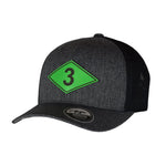 Ranger Diamond Leather 110M - Green Leather - Headwear