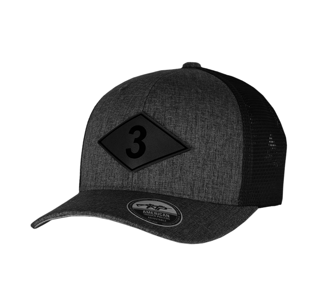 Ranger Diamond Leather 110M - Black Leather - Headwear