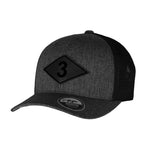 Ranger Diamond Leather 110M - Black Leather - Headwear