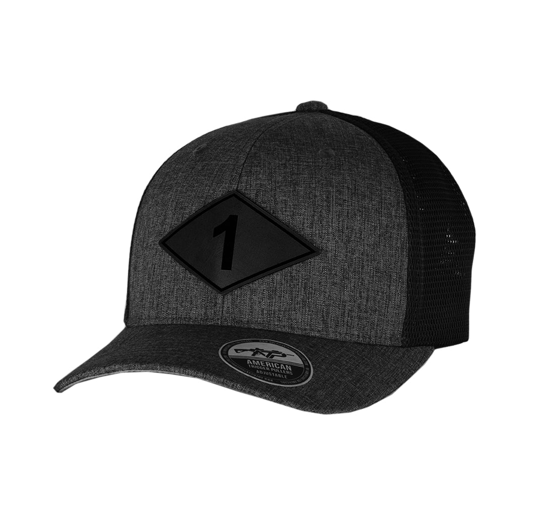 Ranger Diamond Leather 110M - Black Leather - Headwear