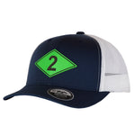 Ranger Diamond Leather SnapBack - Green Leather - Headwear