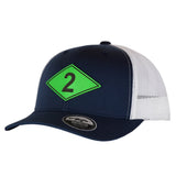 Ranger Diamond Leather SnapBack - Green Leather - Headwear