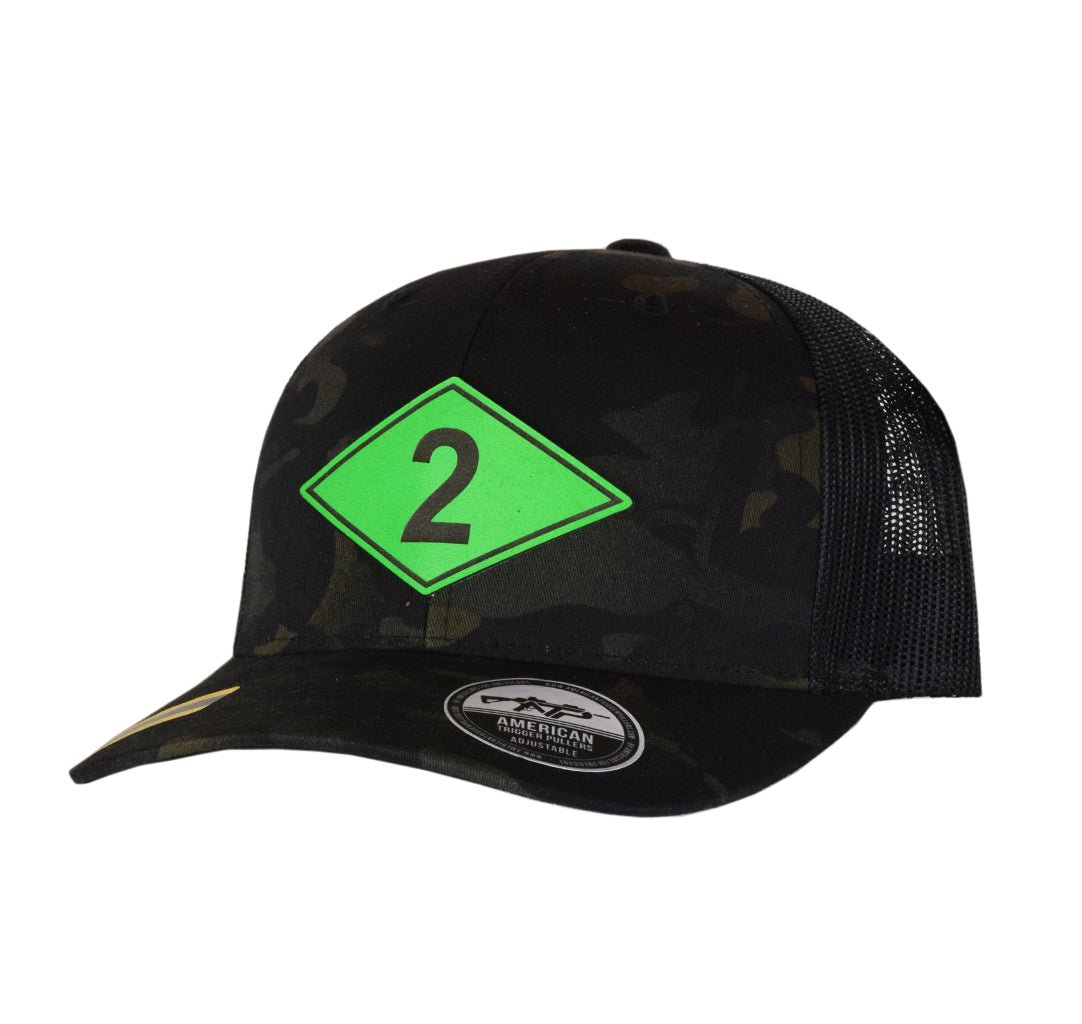 Ranger Diamond Leather SnapBack - Green Leather - Headwear